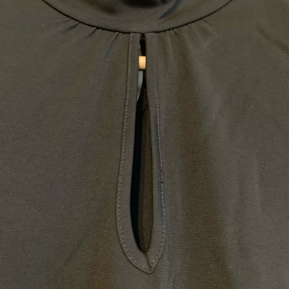 I.N.C. Black Keyhole Neck Dress with Bell Sleeves. Size S petite. - Picture 2 of 8